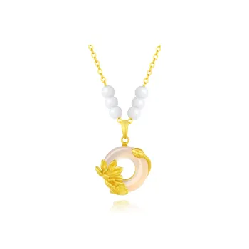 Master Kim White Jade Bodhi Necklaces Unisex