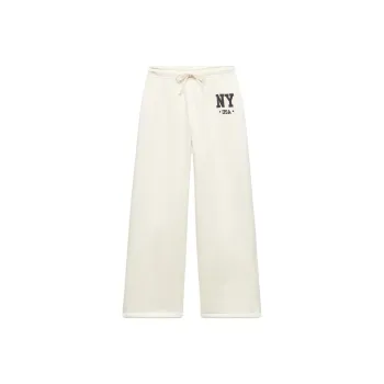 ZARA Knitted Sports Pants Women's Natural Color
