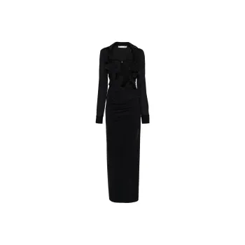 Christopher Esber Venus Plunging Maxi Dress
