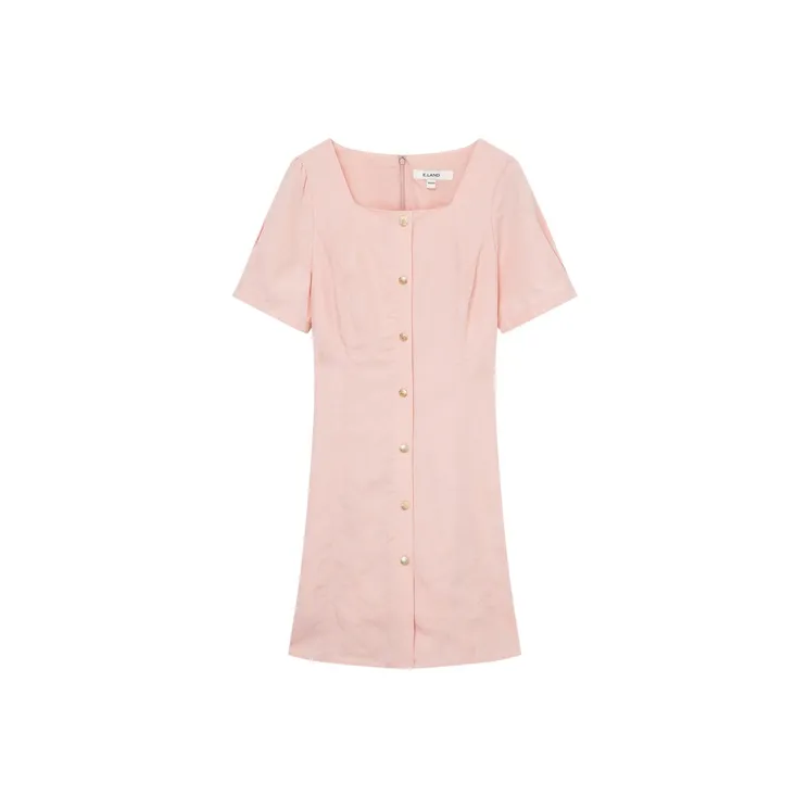 E.land Short-Sleeved Dresses Women's-5