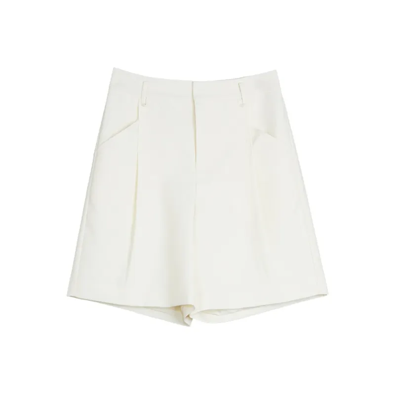 ELLE Casual Shorts Women's Ecru-0