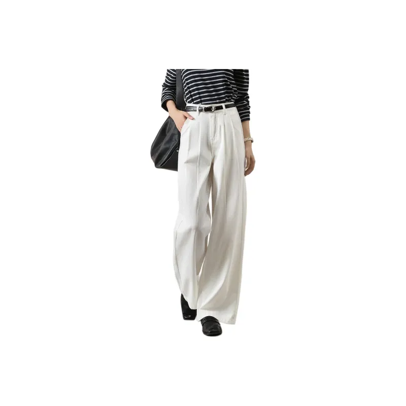 Mo Han Yi Mei Jeans Women's White-0