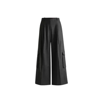 HUGO BOSS Wide leg Cargo Trousers
