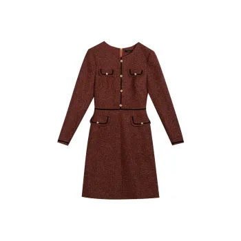 ROEYSHOUSE Long Sleeved Dresses Women's Caramel