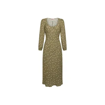 Rouje FW24 NICOLETTA DRESS Long-Sleeved Dresses Women's Green