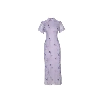 JOSR Short Sleeved Dress Women's Purple