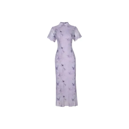 JOSR Short Sleeved Dress Women's Purple