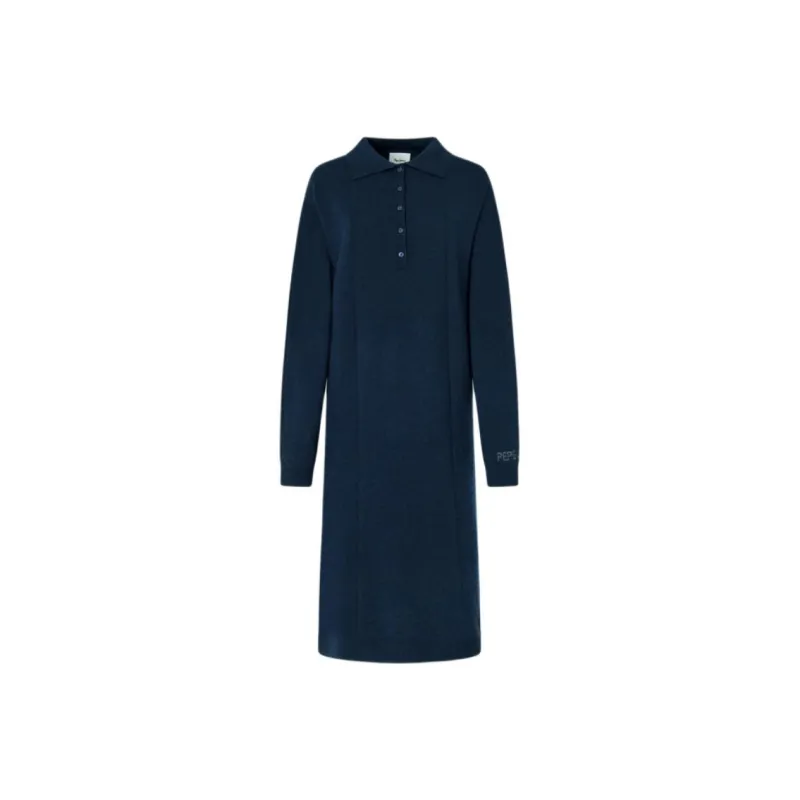 Pepe Jeans Long-Sleeved Dresses Women's Dark Blue-0