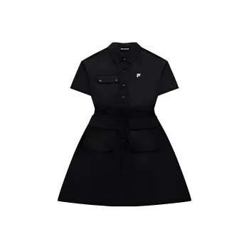 FILA FUSION SS24 Short Sleeved Dress Women's Jet Black