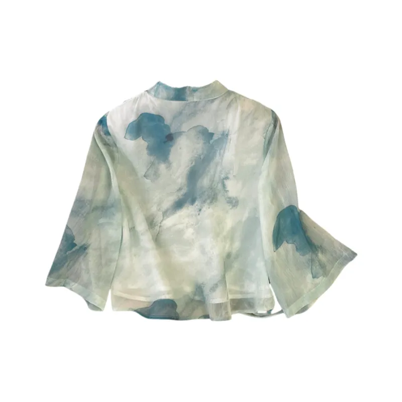 SONDR Chiffon Shirts Women's Qiao Mountain Mist-1