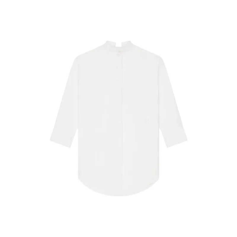 Givenchy Collared Long Sleeve Shirt Dress-0
