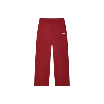 FILA ORIGINALE Knitted Sports Pants Women's Rhythmic Red