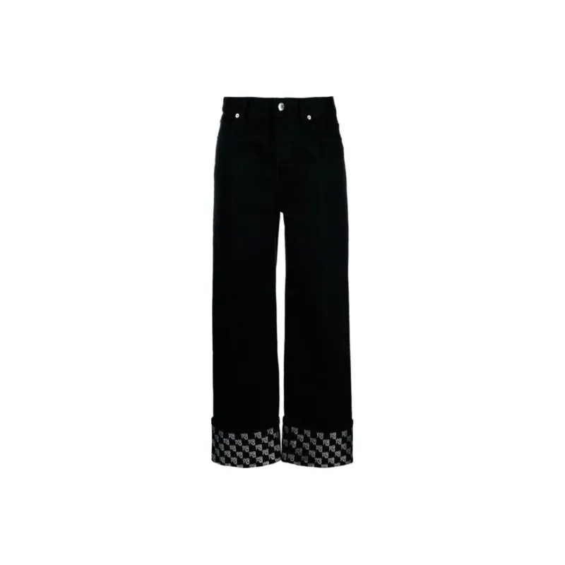 Alexander Wang Monogram Detailed Jeans-0