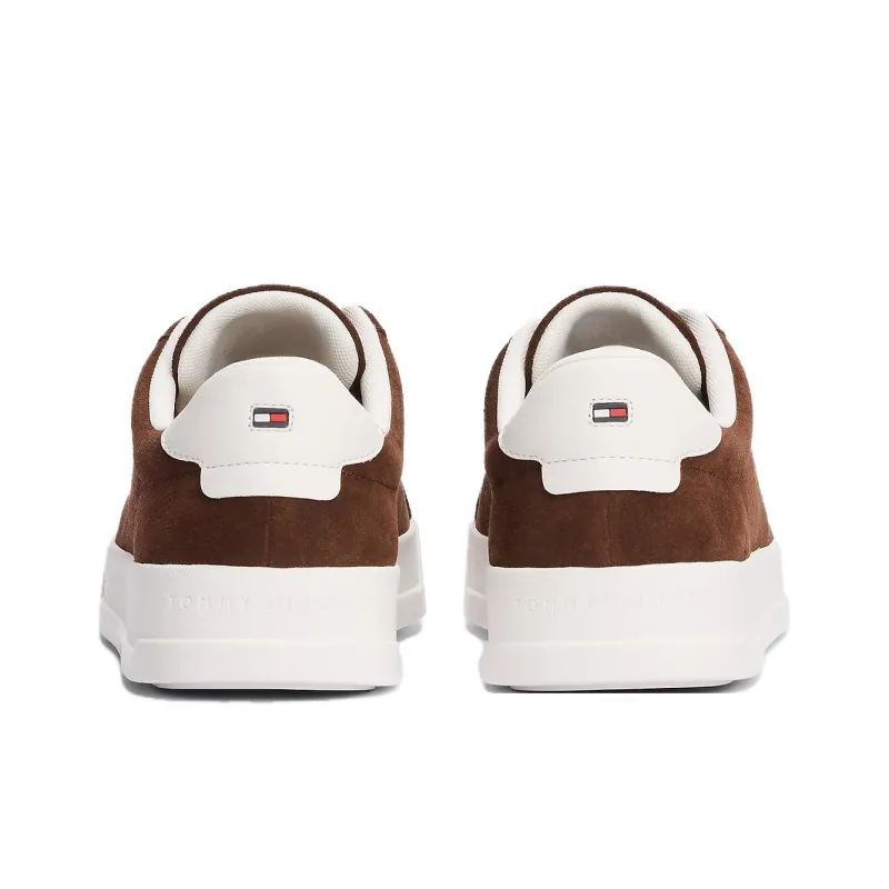 Tommy Hilfiger Trainers Low Top Skateboard Shoes Men's Brown-4