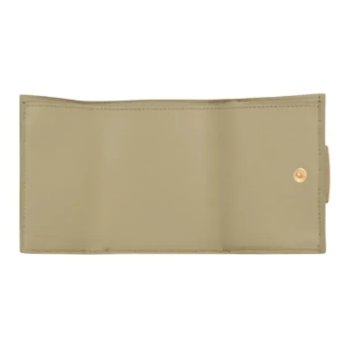 FENDI Baguette Lambskin Wallet Women's Green-2