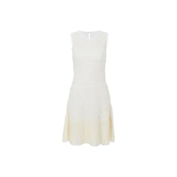 Chloé Lace Detailed Flared Mini Dress