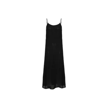 UMA WANG Scoop Neck Midi Slip Dress