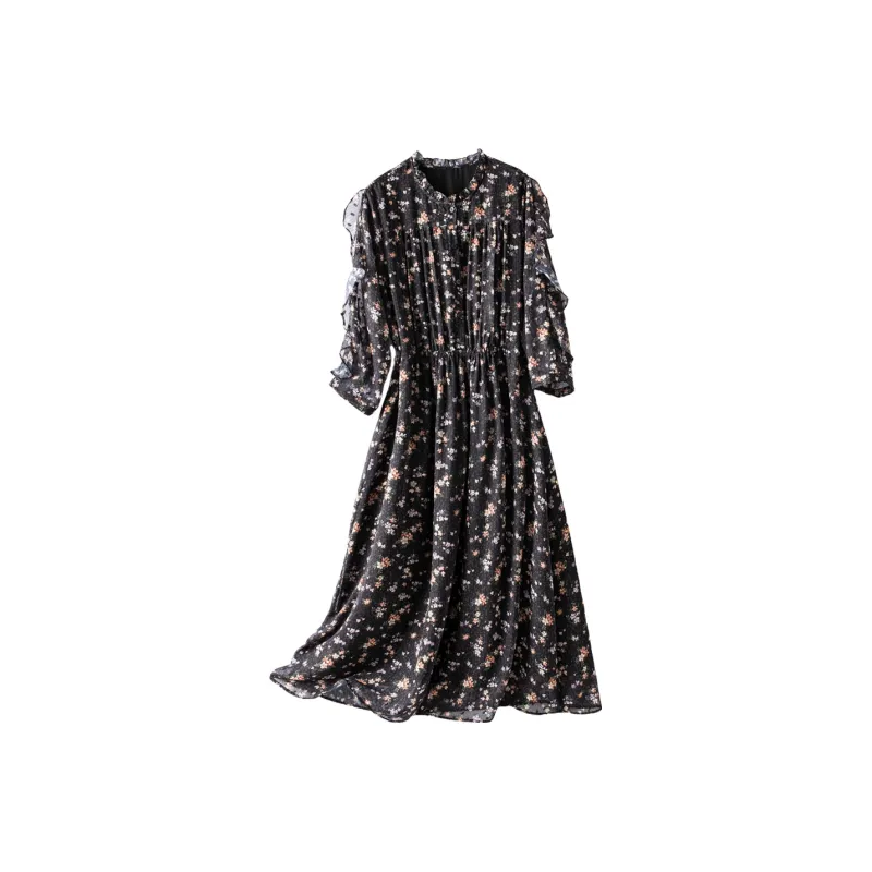H YXIANG Short Sleeved Dresses Women's-0