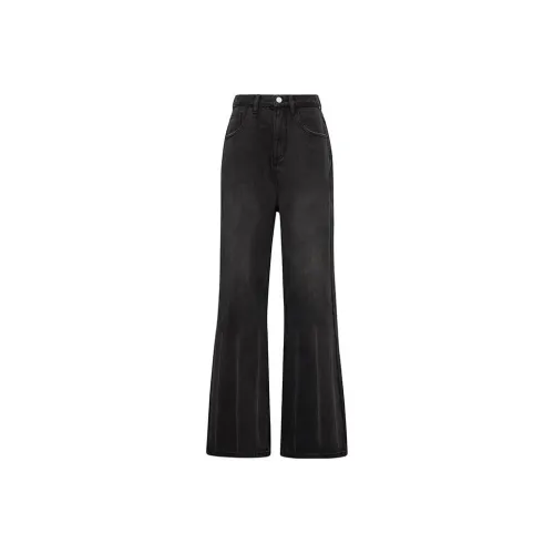 MEIYANG Jeans Women's Gray