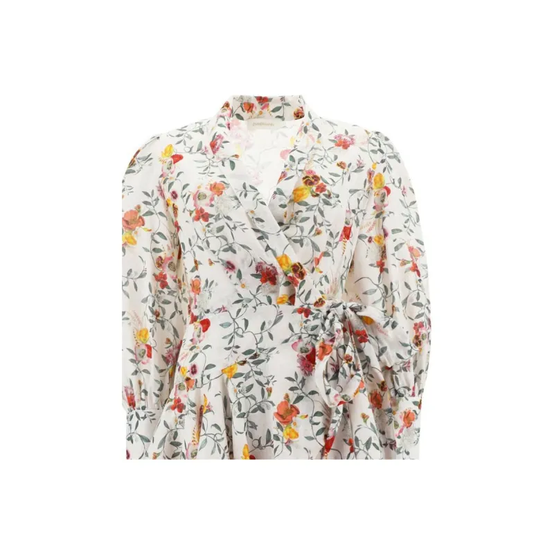 Zimmermann SS23 Long Sleeved Dress Women's White-4