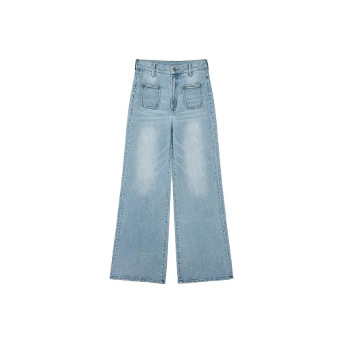 MUNJOUR Jeans Women's Light Blue