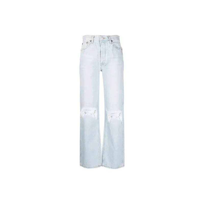RE/DONE Distressed High Rise Jeans-0