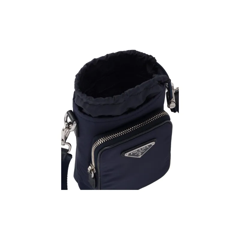 PRADA Re Nylon Recycled Polyamide Cell Phone Pouch Men's Marine Blue-4