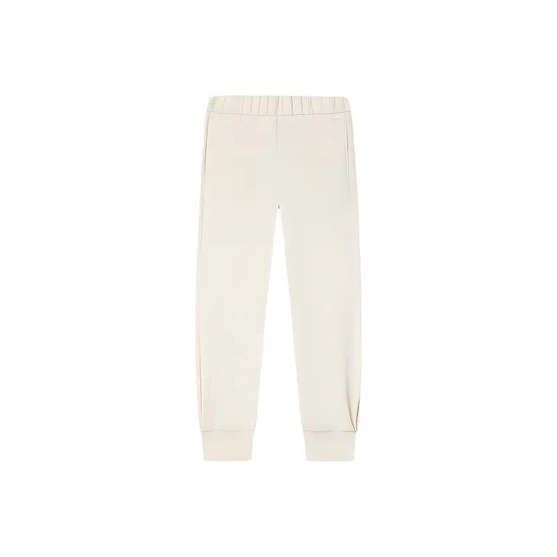 FILA Emerald Knitted Sports Pants Women's Jade Rabbit White-0