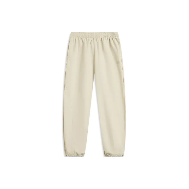 LiNing Sports Trend Series Knitted Sweatpants Women's Seashore Gray-0
