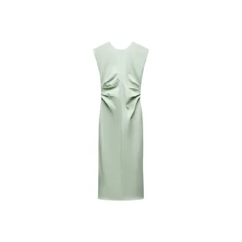 ZARA Sleeveless Dress Women's Green