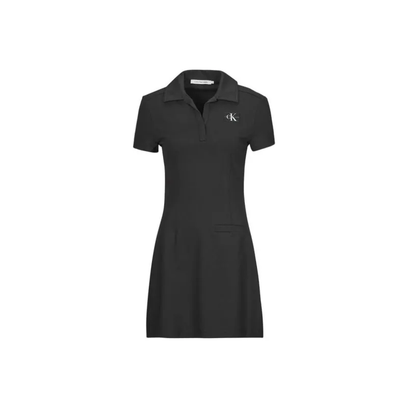 CALVIN KLEIN Short Sleeved Dress Women's Black-0