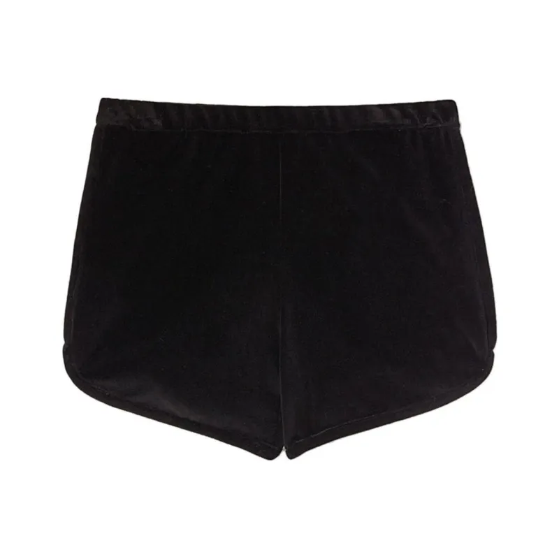 JIL SANDER High-waisted Velvet Mini Shorts-0