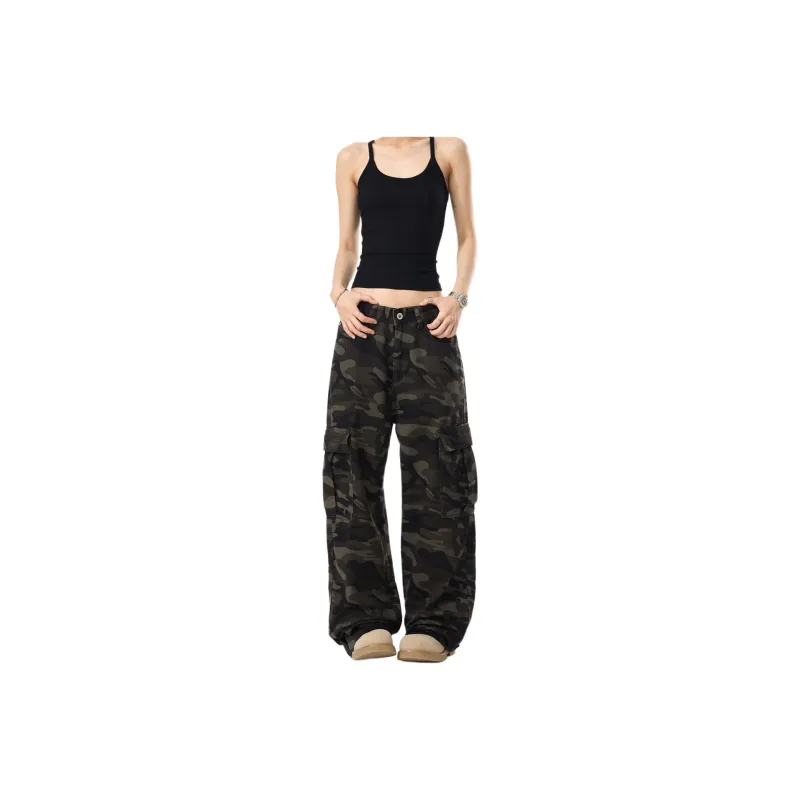 Concubine Zhu Jeans Unisex Camouflage-0