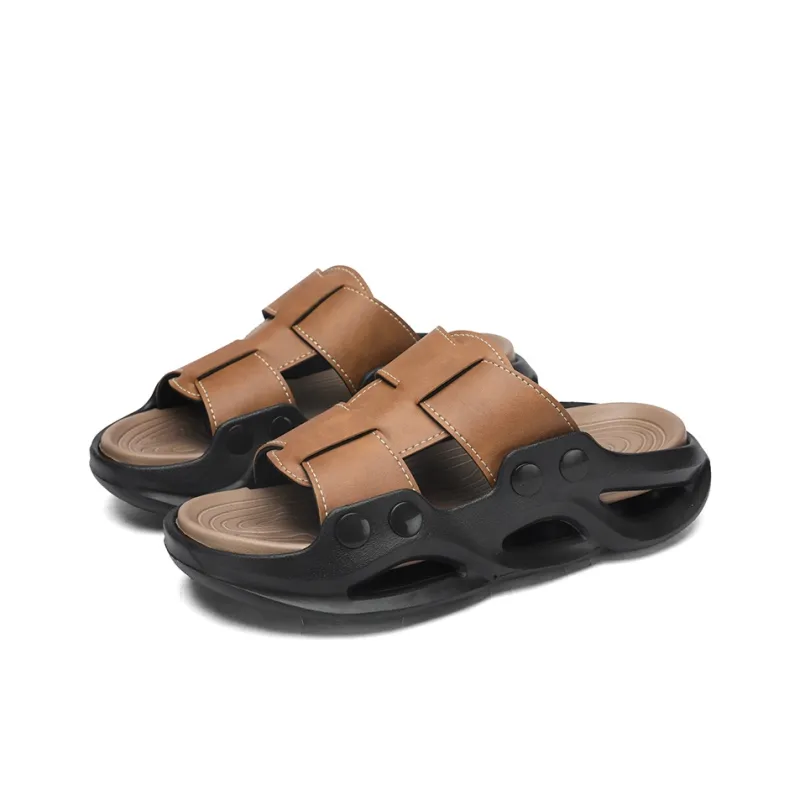 Darcy Sen Slide Slippers Men Khaki/Black/Brown-2