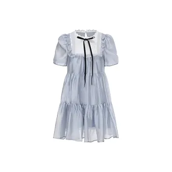 COVT Short Sleeved Dress Women's Light Blue