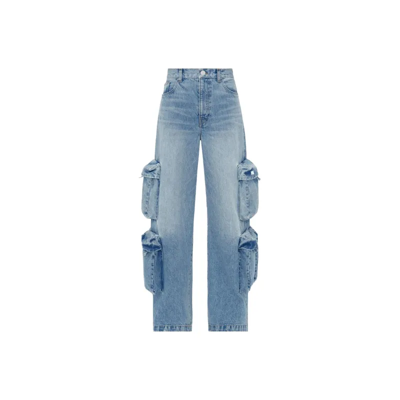 AMIRI Baggy Cargo Jeans 'Vintage Light Blue'-0