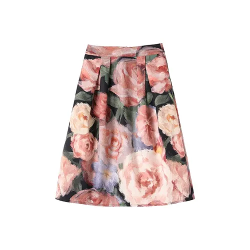 AnnoMundi Casual Long Skirts Women's Multicolor