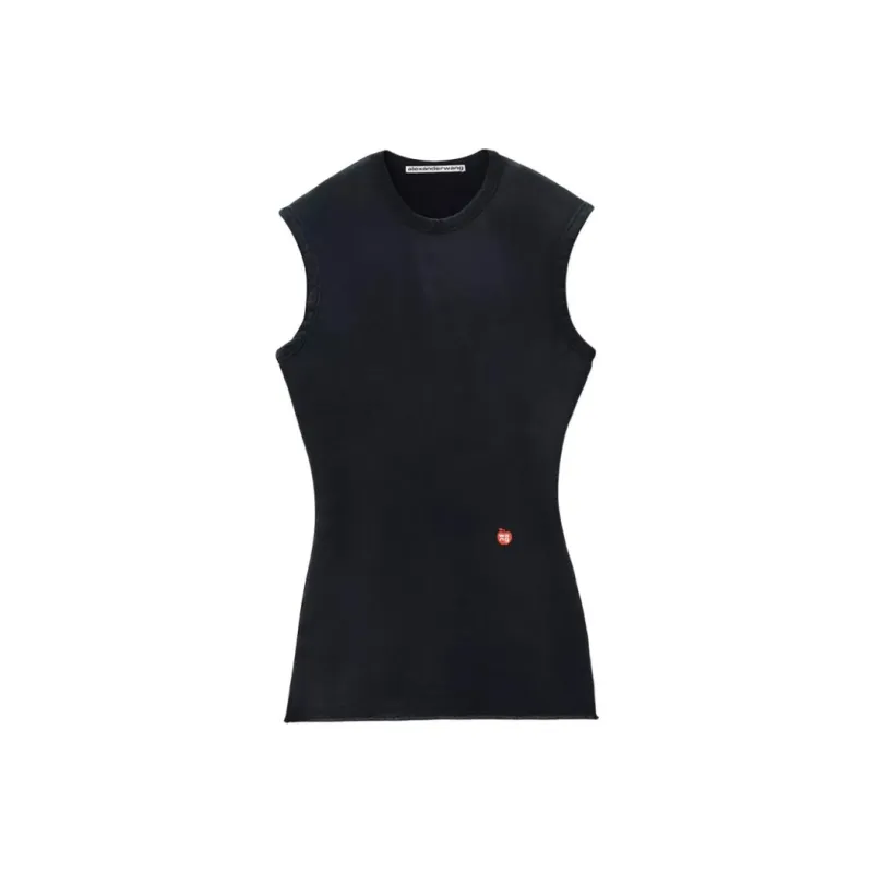 Alexander Wang Cap sleeves Ribbed knit Minidress-0