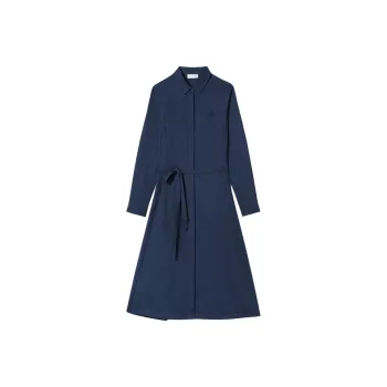 LACOSTE Long Sleeved Dress Women's Blue