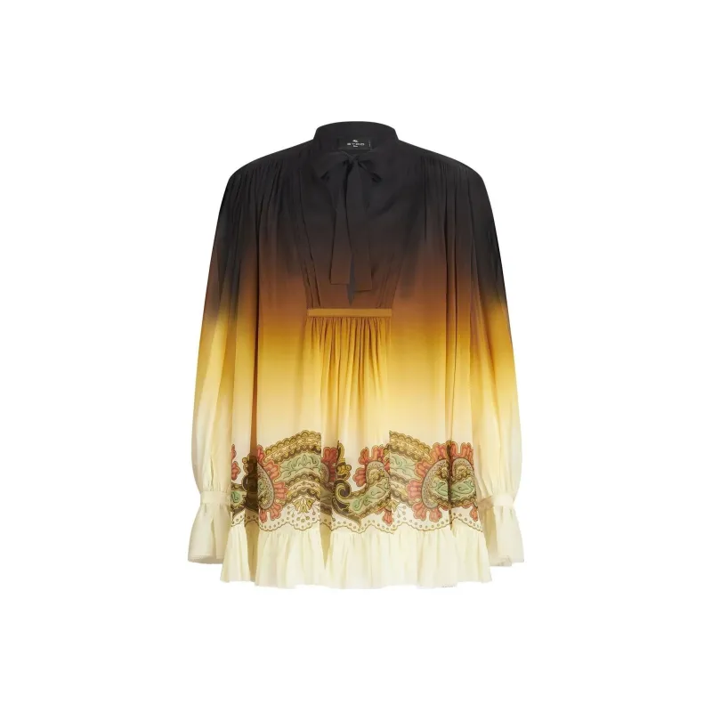 ETRO Paisley print Silk Shirtdress-0