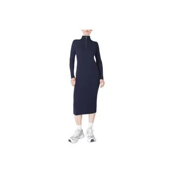 Sweaty Betty Frame Long-Sleeved Dresses Women's Marine Blue