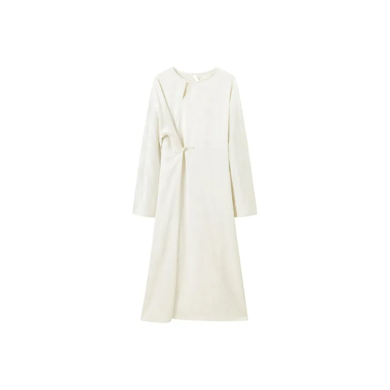 PEACEBIRD Long Sleeved Dresses Women's-2