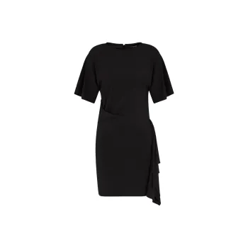 EMPORIO ARMANI Dawn To Dusk Stretch jersey Dress With Flounce