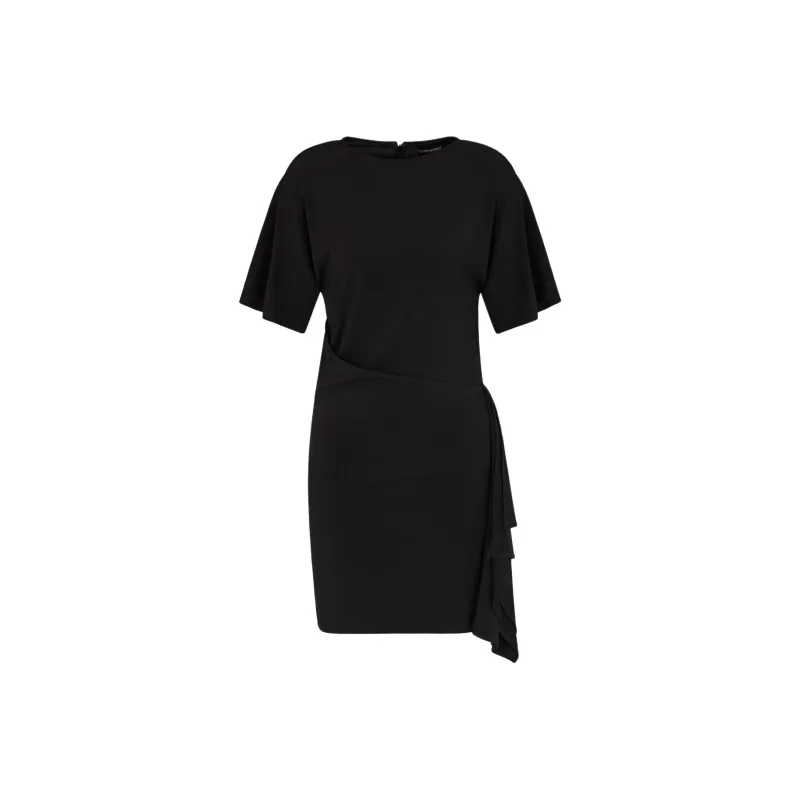 EMPORIO ARMANI Dawn To Dusk Stretch jersey Dress With Flounce-0