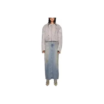 Acne Studios Logo Patch Denim Skirt