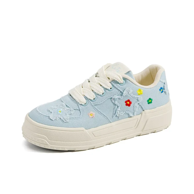 BINGO DUCK Slip Resistant And Breathable Low Top Skateboard Shoes Women's-7