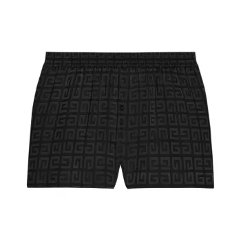 Givenchy Monogrammed Elastic Waist Shorts