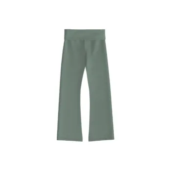 Victoria's Secret VS Cotton Yoga Foldover Flare Leggings / FS Leggings Women's Green