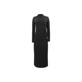 VINCE Ruched detail Flared Midi Dress