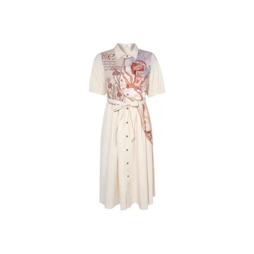 PLAY BUSH Short Sleeved Dress Women's Image Color